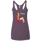 Pixel Pinup Pauline Women's Triblend Racerback Tank