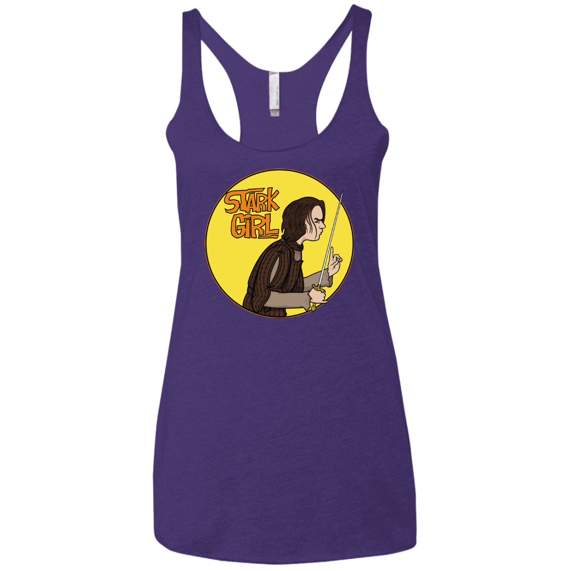 Stark girl Women's Triblend Racerback Tank