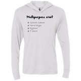 Multipurpose Shirt Triblend Long Sleeve Hoodie Tee