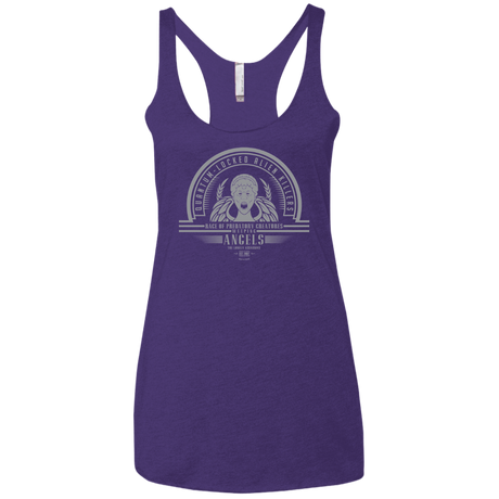 Who Villains Weeping Angels Women's Triblend Racerback Tank