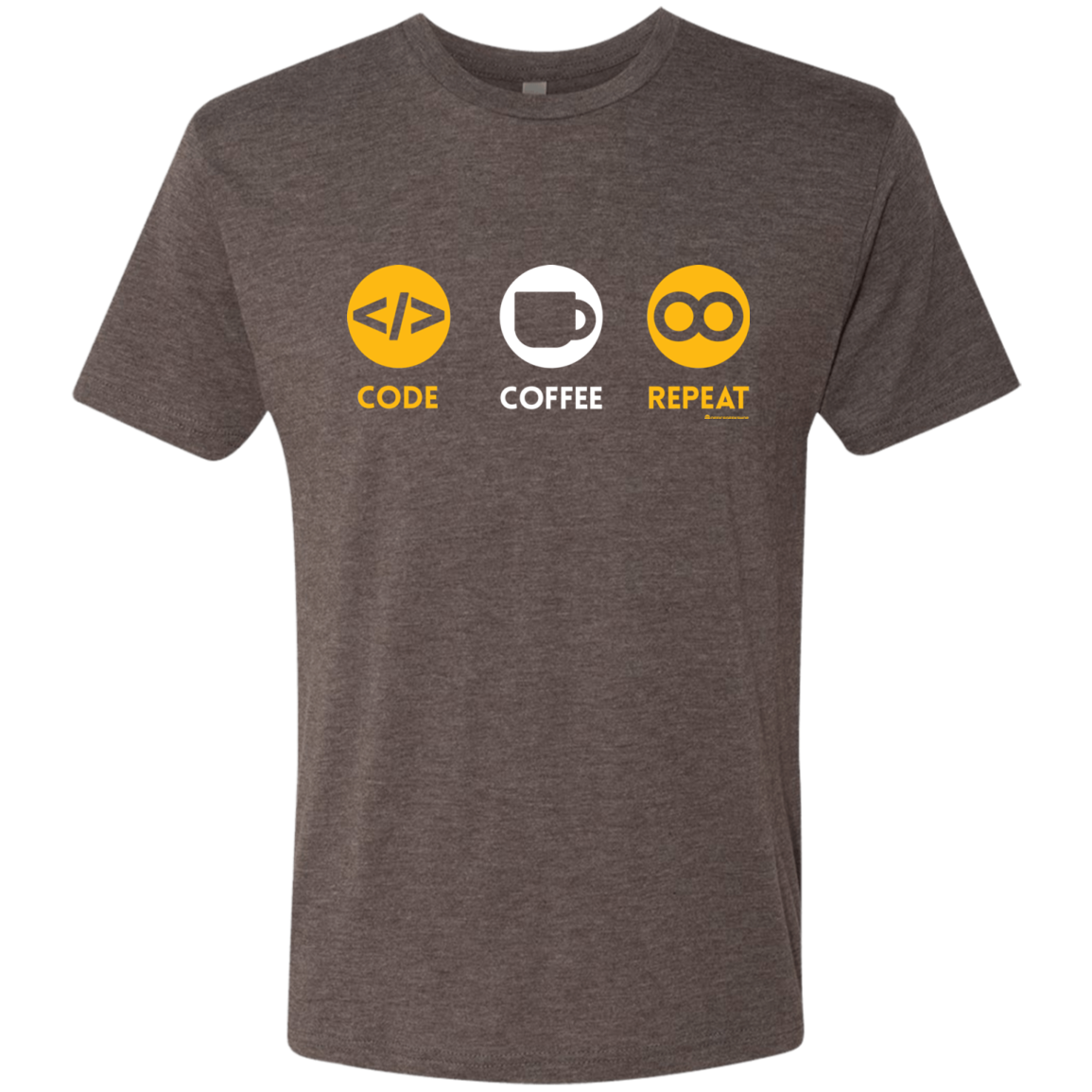 Code Coffee Repeat Men's Triblend T-Shirt