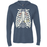 Doctor Inside Triblend Long Sleeve Hoodie Tee