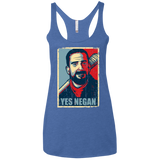 Yes Negan Women's Triblend Racerback Tank