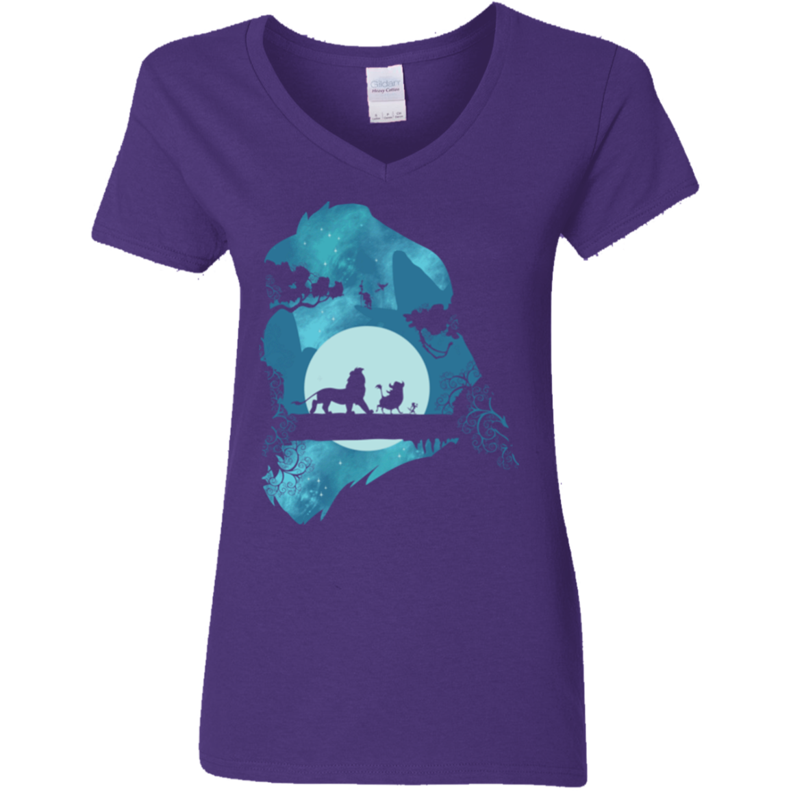 Lion Portrait Women's V-Neck T-Shirt