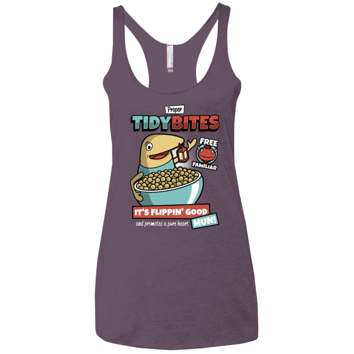 PROPER TIDY BITES Women's Triblend Racerback Tank