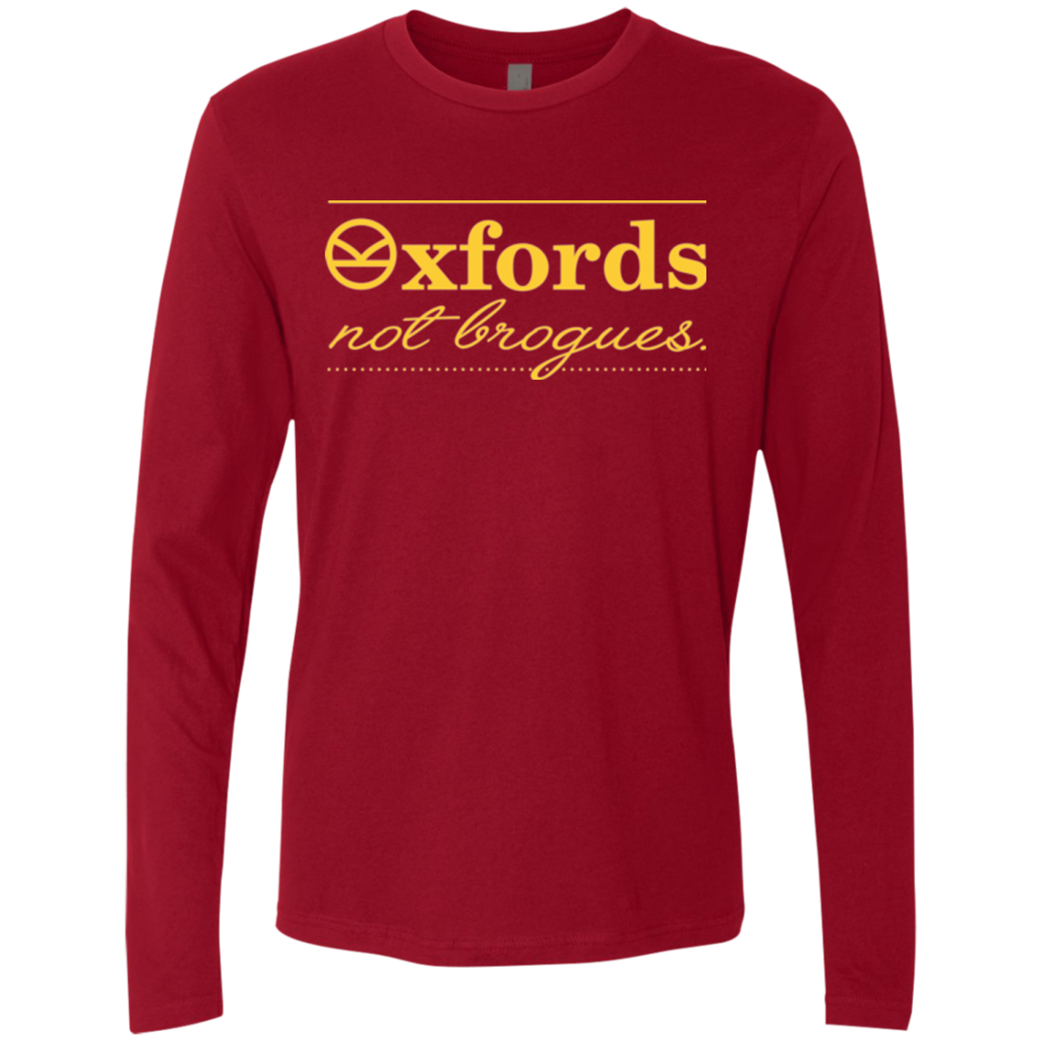 Oxfords Not Brogues Men's Premium Long Sleeve