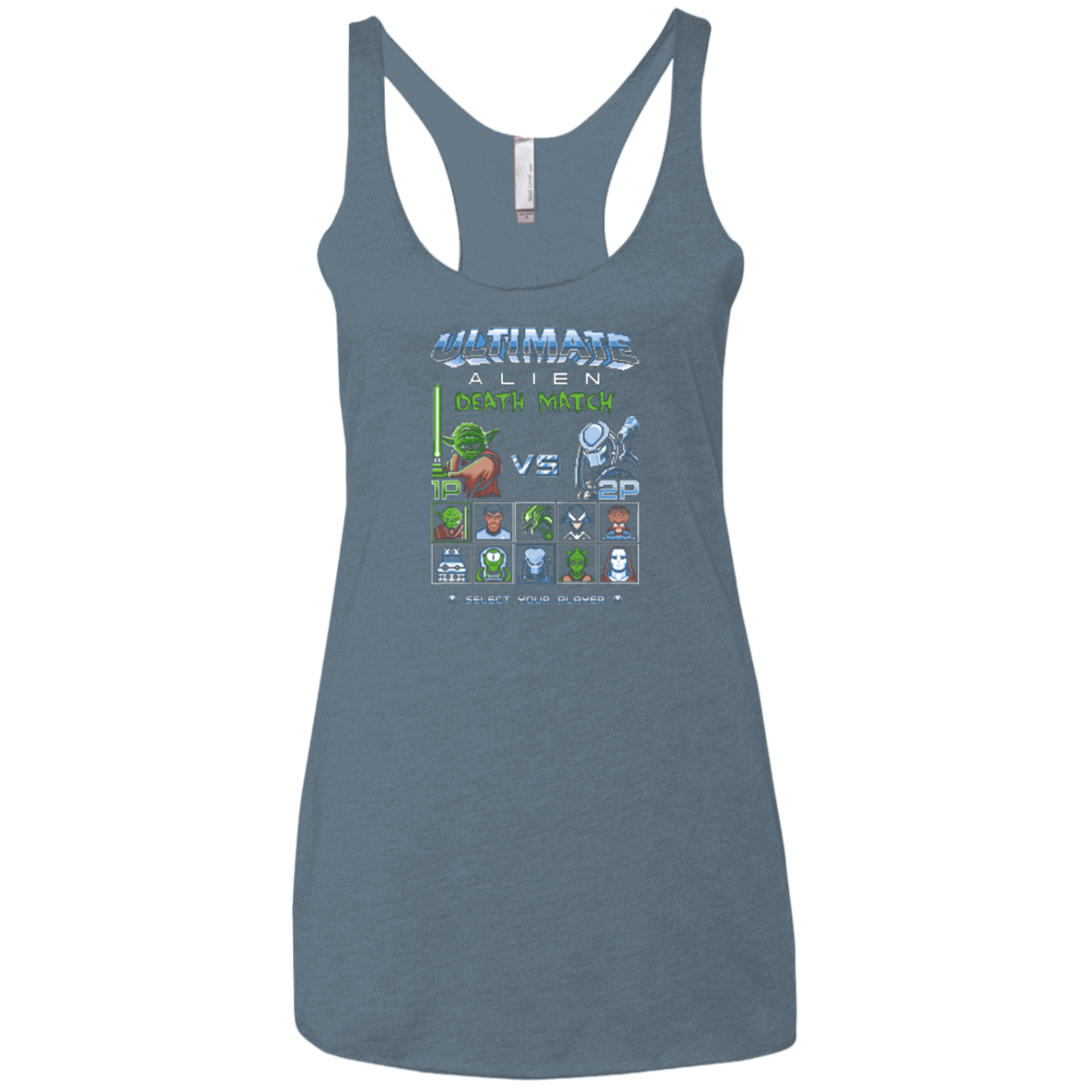 Alien Death Match Women's Triblend Racerback Tank