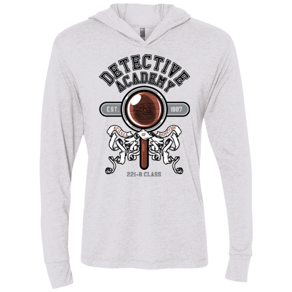 Detective Academy Triblend Long Sleeve Hoodie Tee