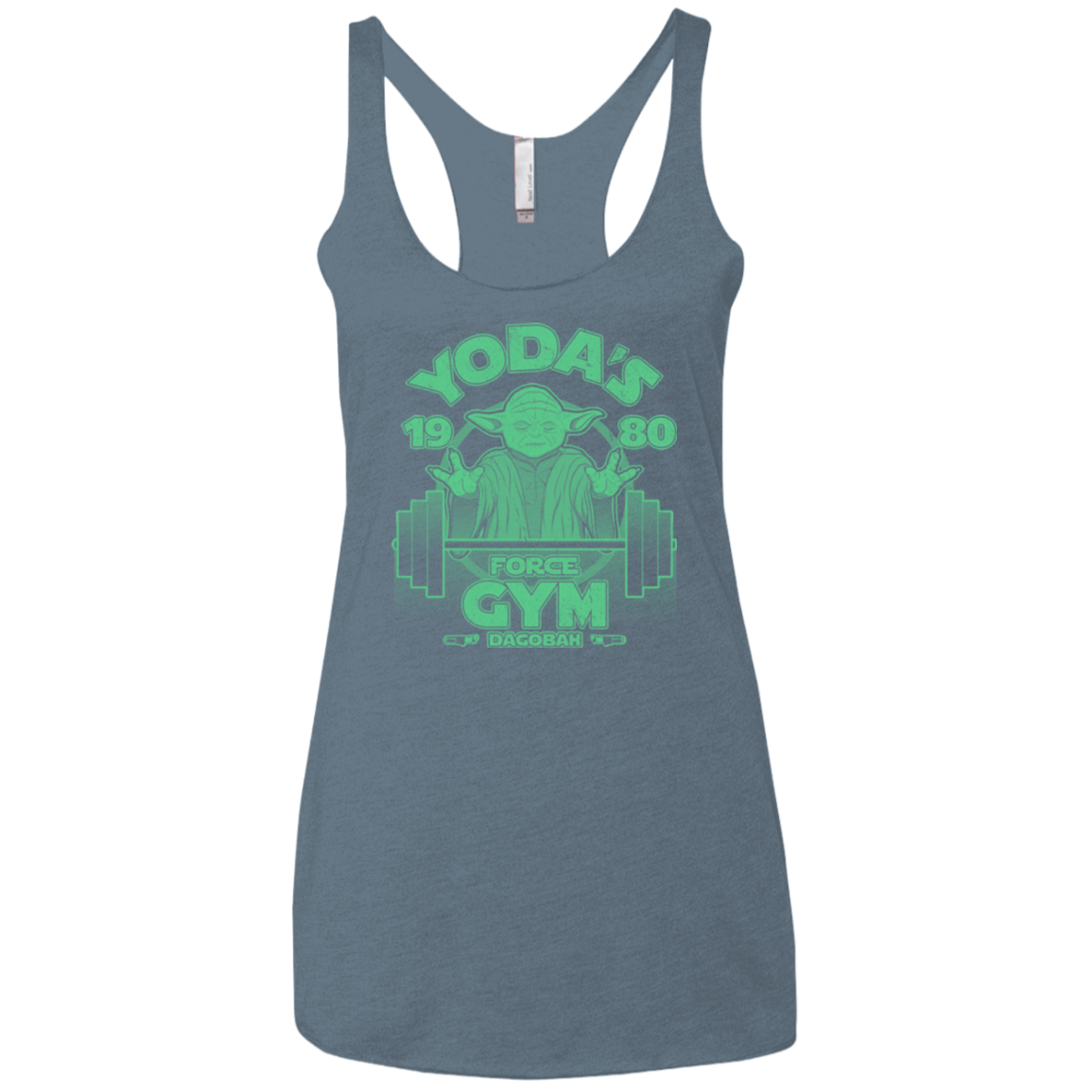 Dagobah Gym Women's Triblend Racerback Tank