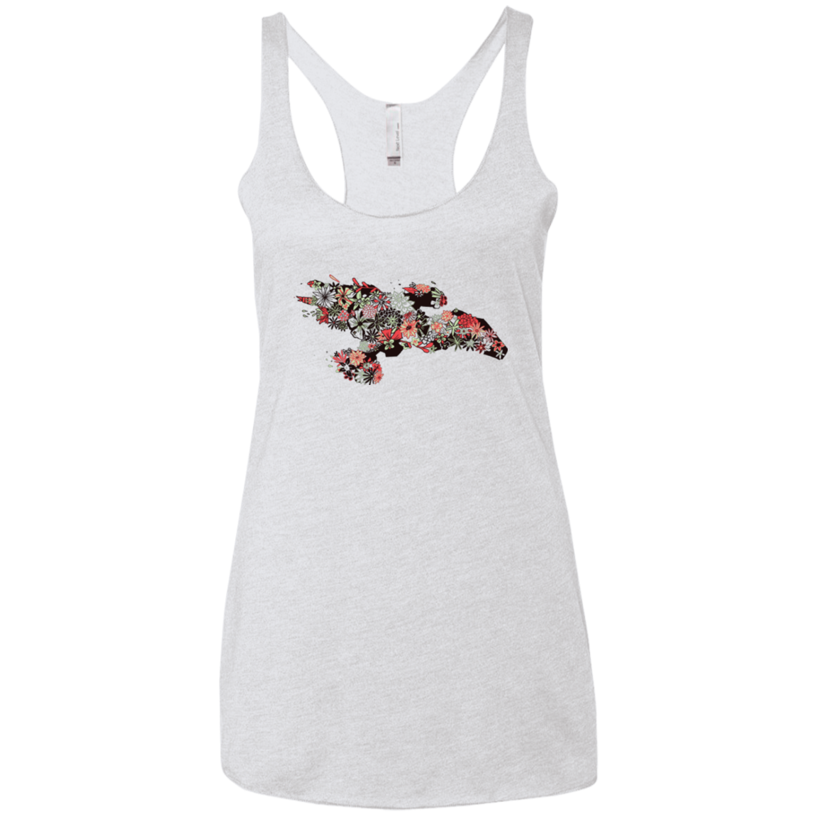 Flowerfly Women's Triblend Racerback Tank