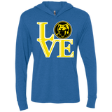 Yellow Ranger LOVE Triblend Long Sleeve Hoodie Tee