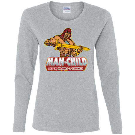 Man Child Women's Long Sleeve T-Shirt