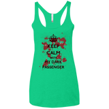 Keep passenger Women's Triblend Racerback Tank