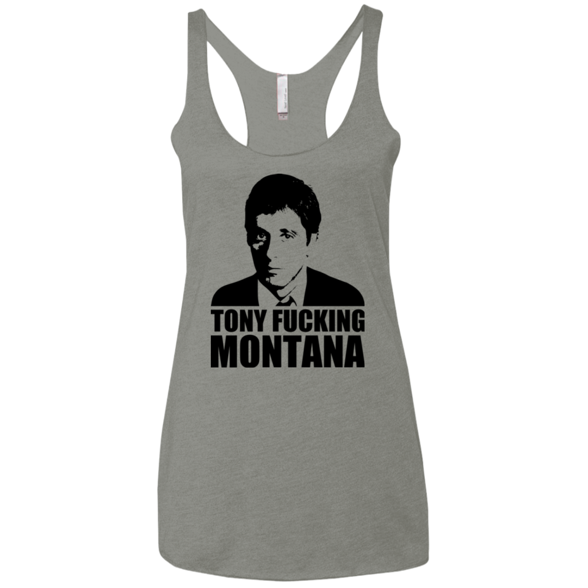 Tony Fucking Montana Women's Triblend Racerback Tank