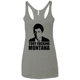 Tony Fucking Montana Women's Triblend Racerback Tank
