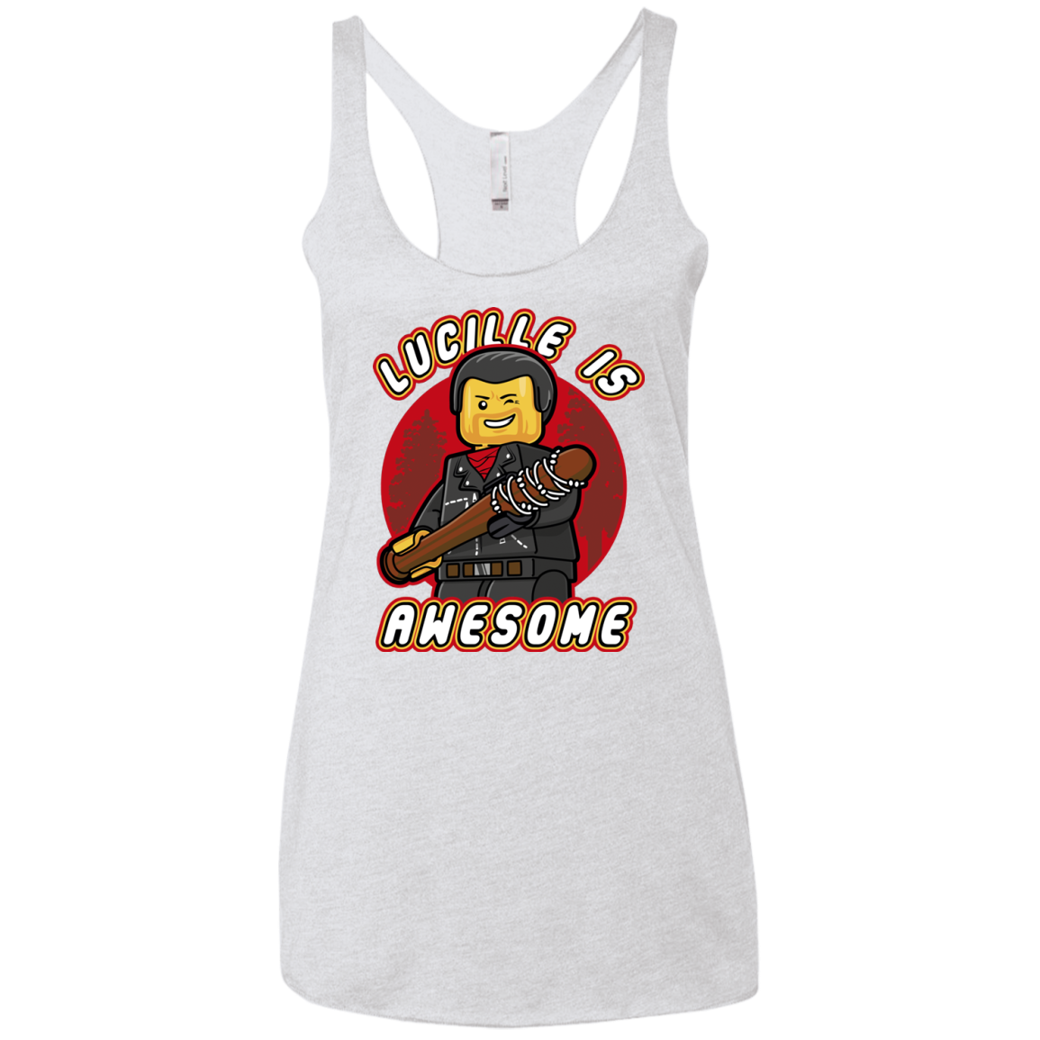 Lucille is Awesome Women's Triblend Racerback Tank