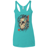 Oni Jason Mask Women's Triblend Racerback Tank