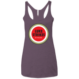 Luke Strikes Women's Triblend Racerback Tank
