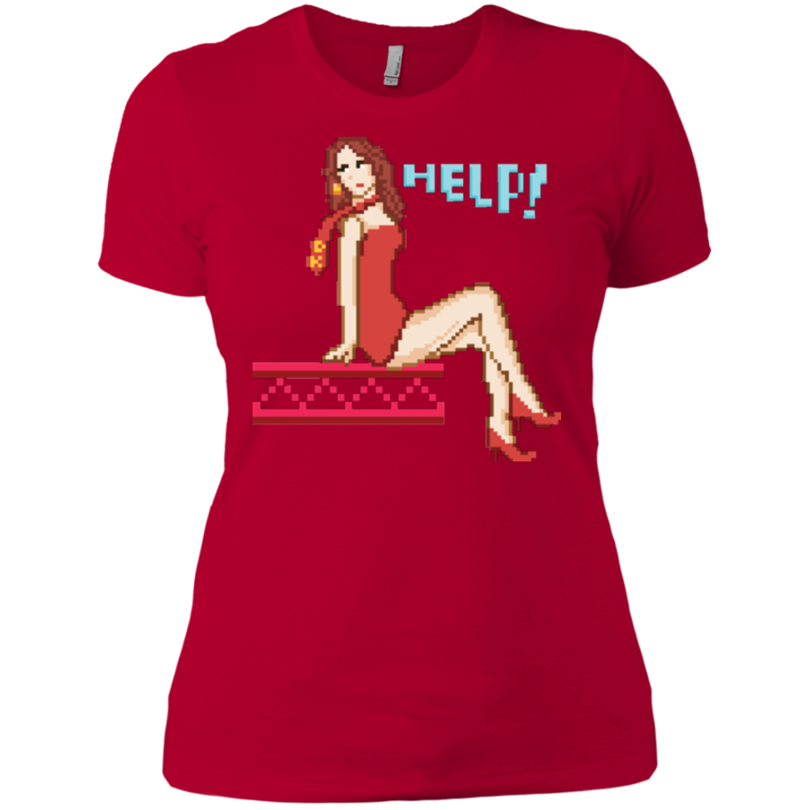 Pixel Pinup Pauline Women's Premium T-Shirt