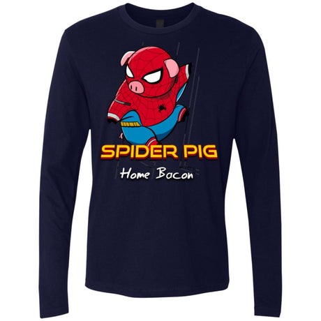 Spider Pig Build Line Men's Premium Long Sleeve