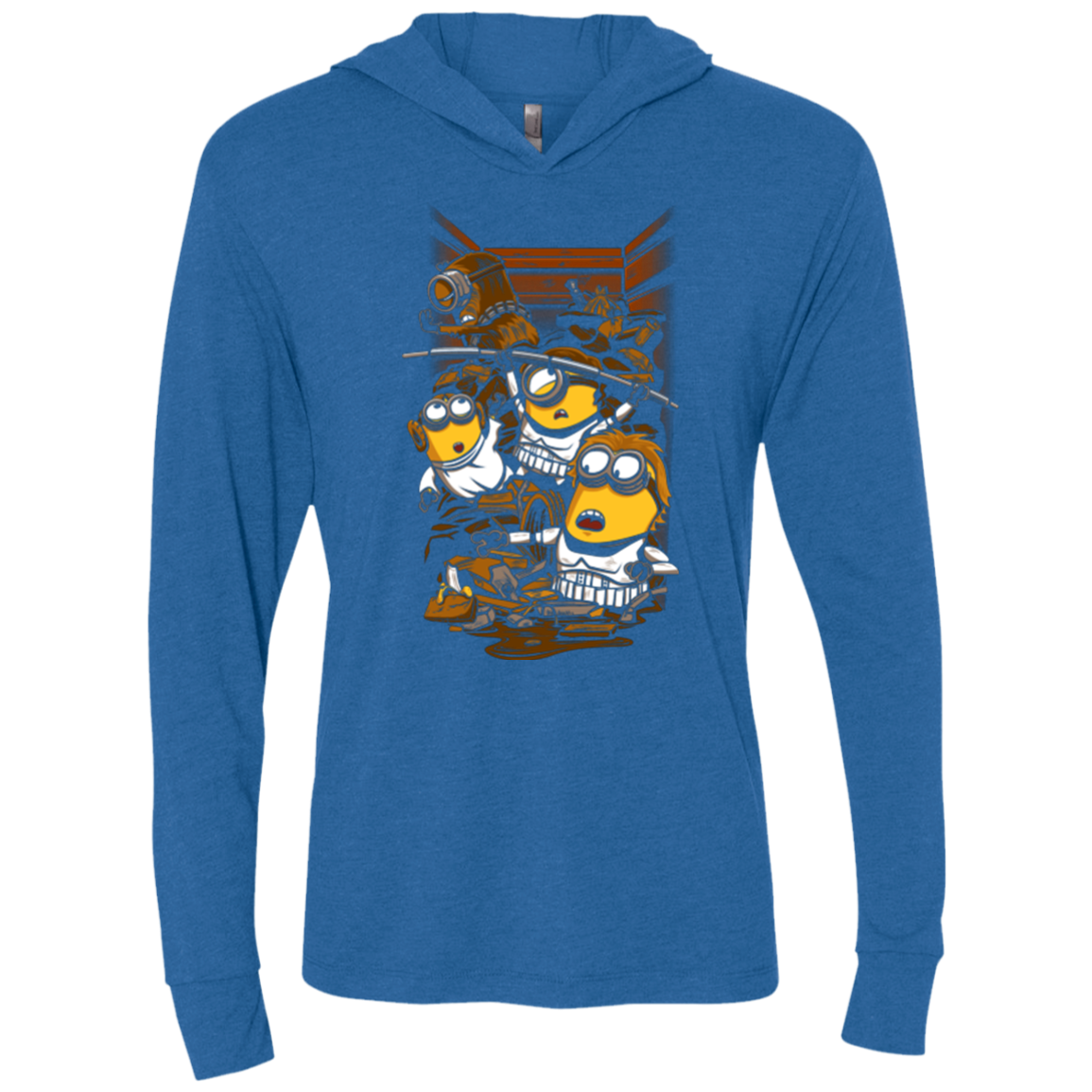 Despicable Rebels Triblend Long Sleeve Hoodie Tee