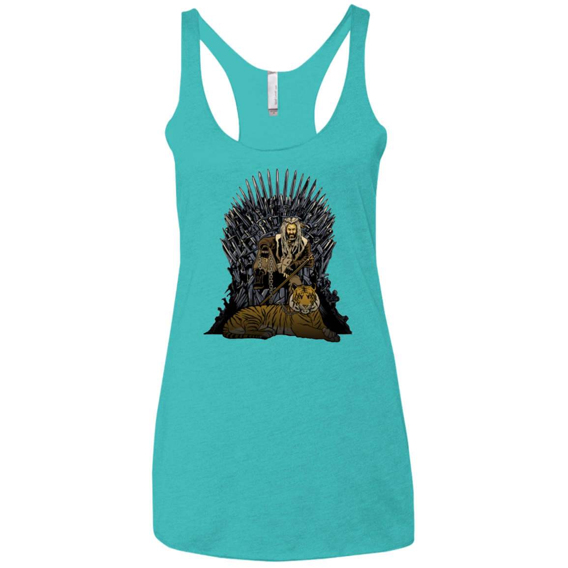 King and Tiger Women's Triblend Racerback Tank
