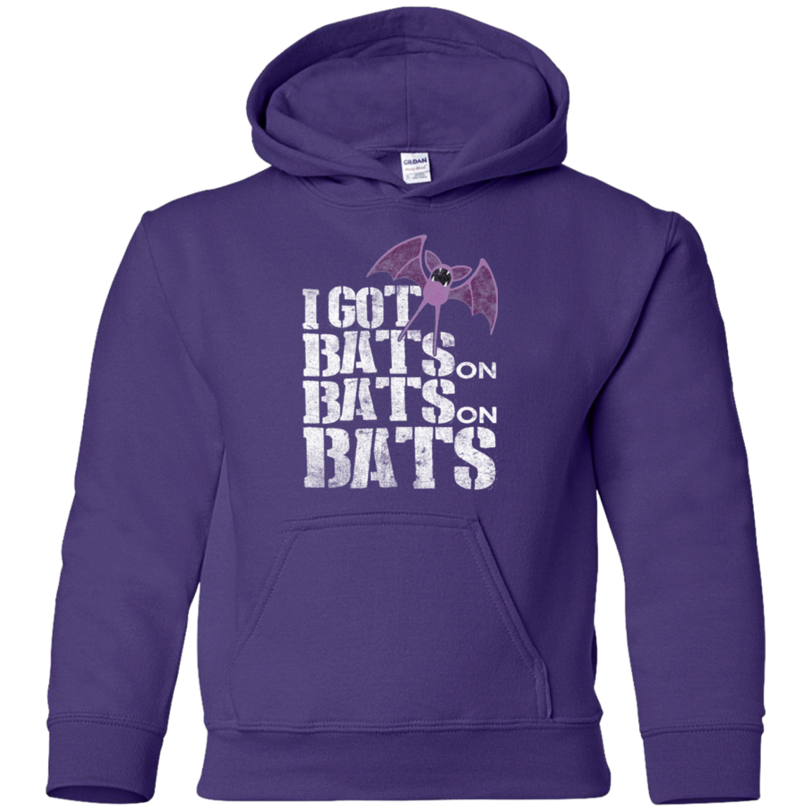 Bats on Bats on Bats Youth Hoodie