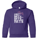 Bats on Bats on Bats Youth Hoodie