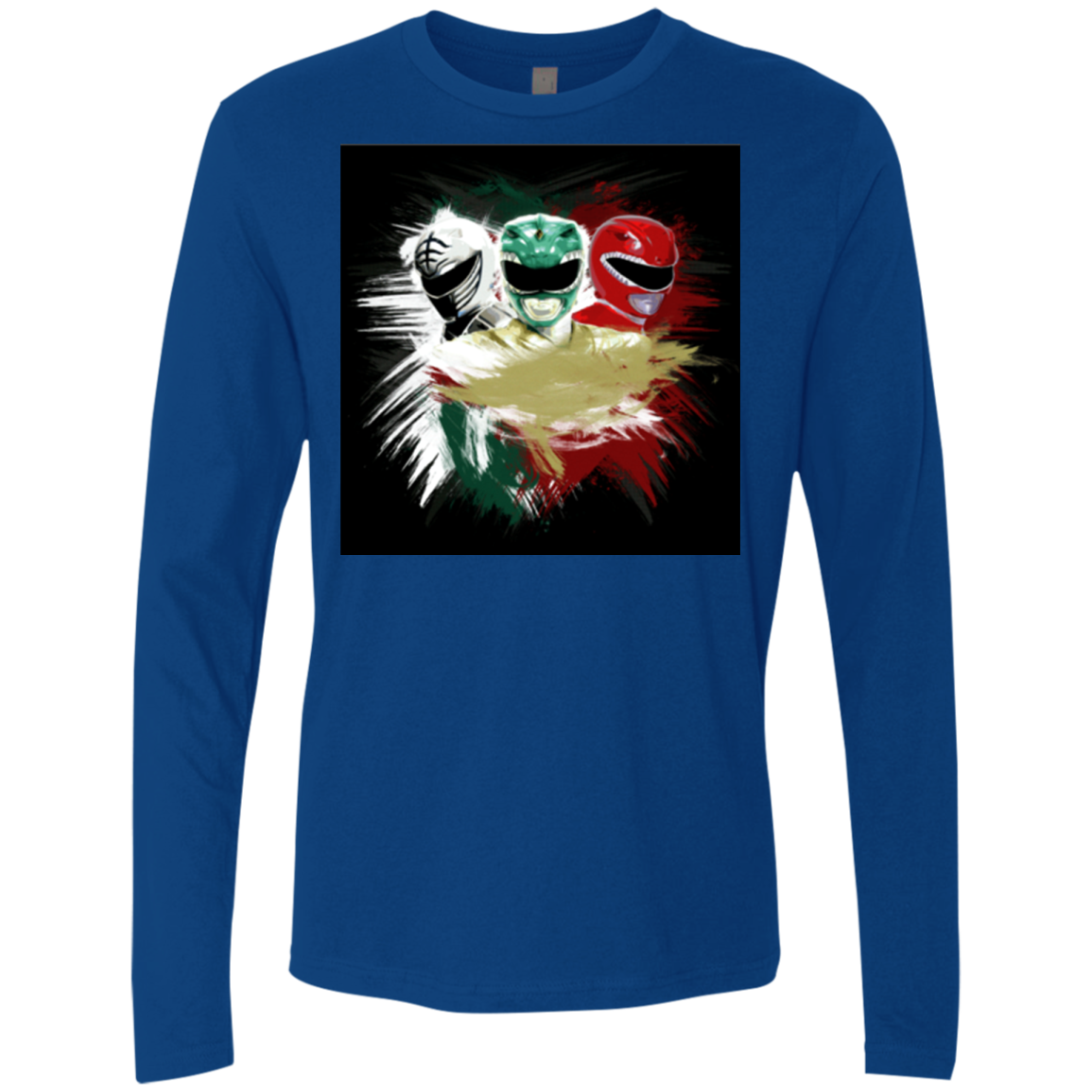 White Green Red Men's Premium Long Sleeve