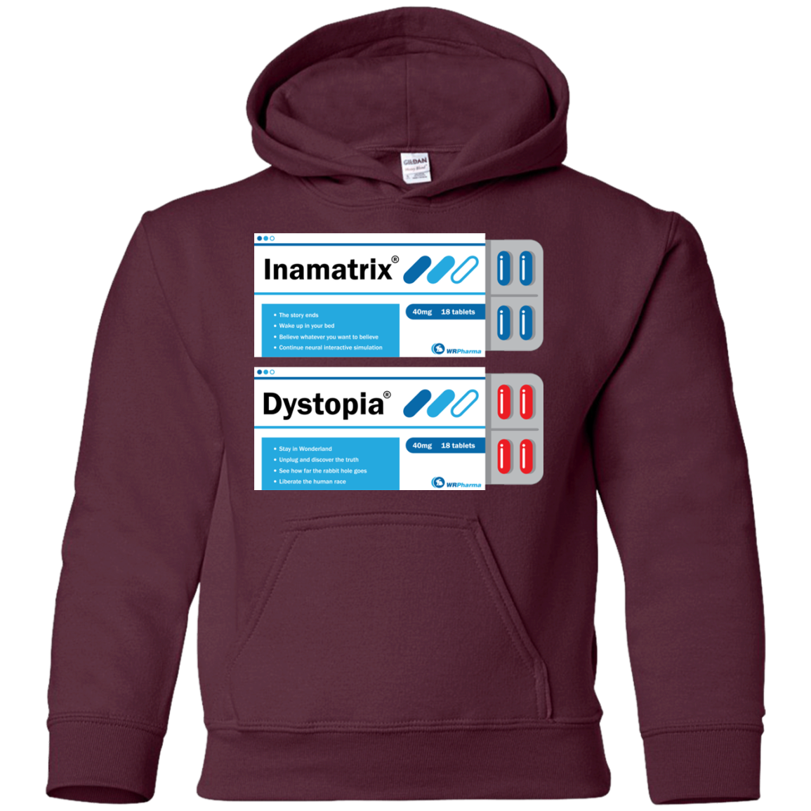 Red or Blue Youth Hoodie