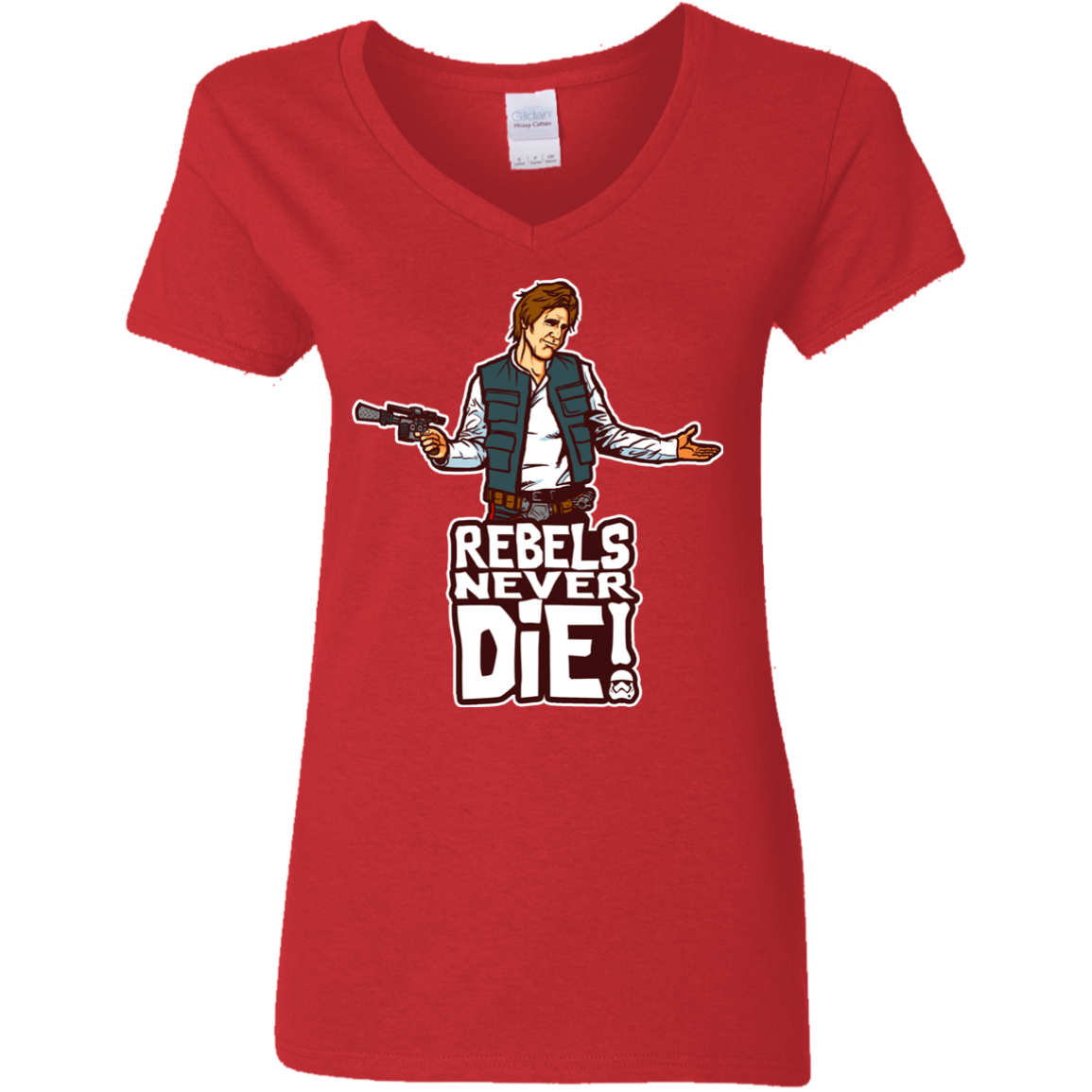 Rebels Never Die Women's V-Neck T-Shirt