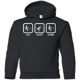 Eat Sleep Game PC Youth Hoodie