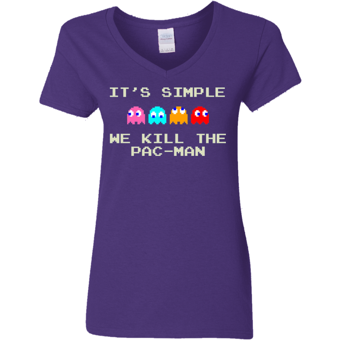 Pacmanok Women's V-Neck T-Shirt