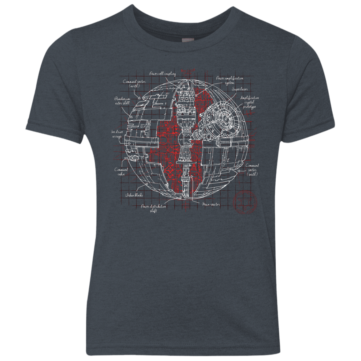 Death Star Plan Youth Triblend T-Shirt