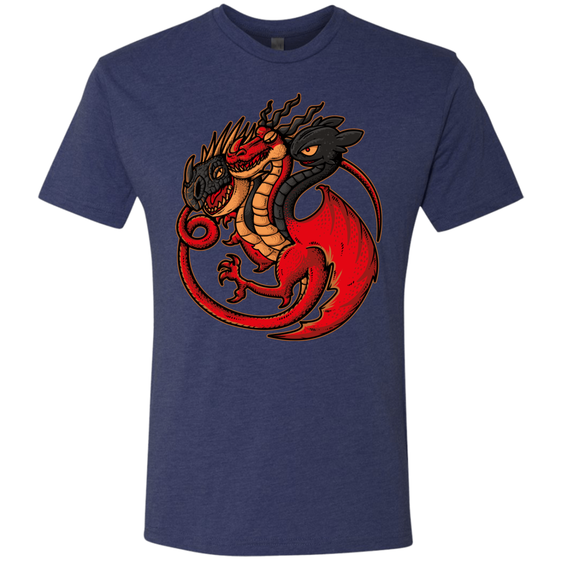 FIRE BLOOD AND TRAINING Men's Triblend T-Shirt