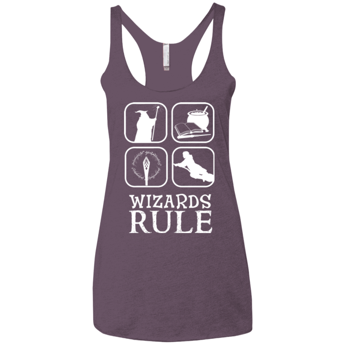 Wizards Rule Women's Triblend Racerback Tank