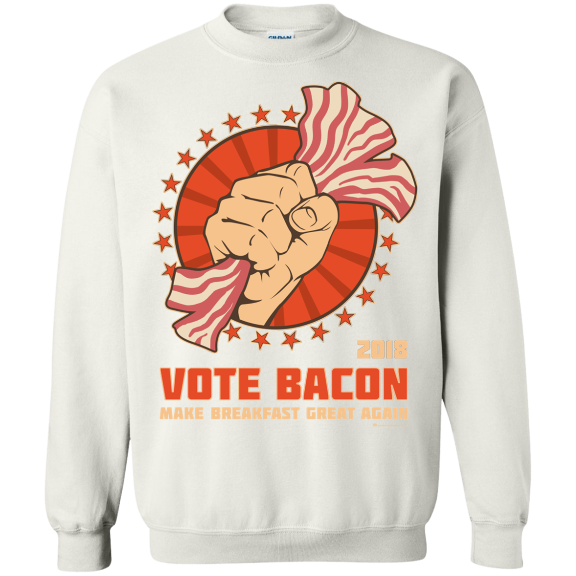 Vote Bacon In 2018 Crewneck Sweatshirt