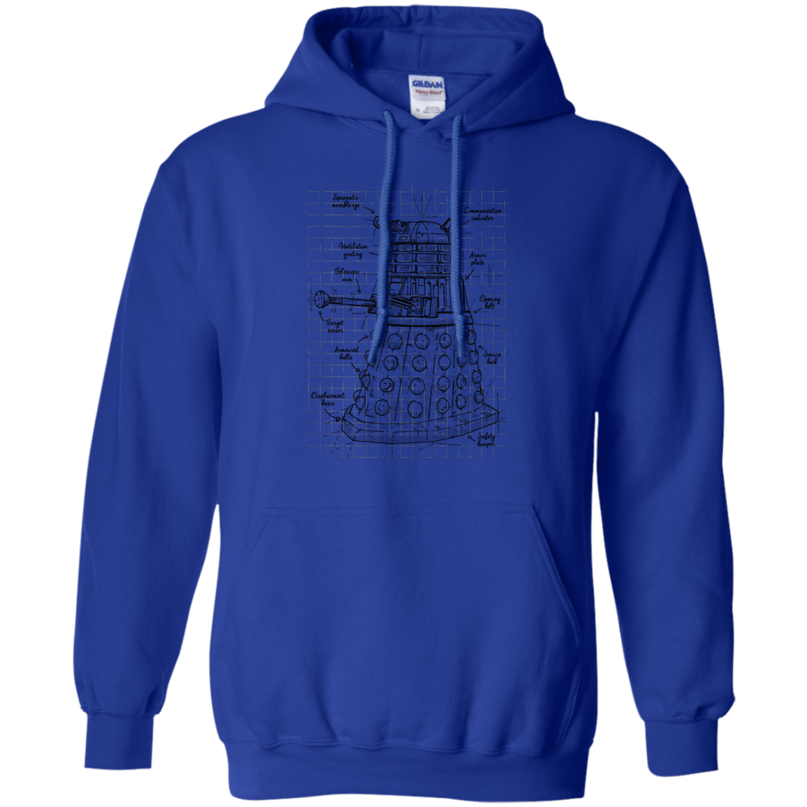 Dalek Plan Pullover Hoodie