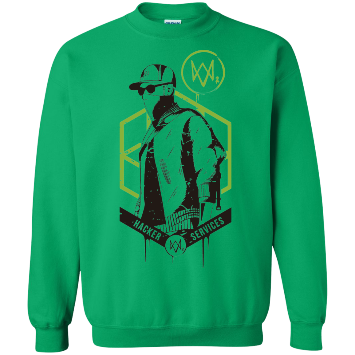 Watch Dogs 2 Hacker Services Crewneck Sweatshirt