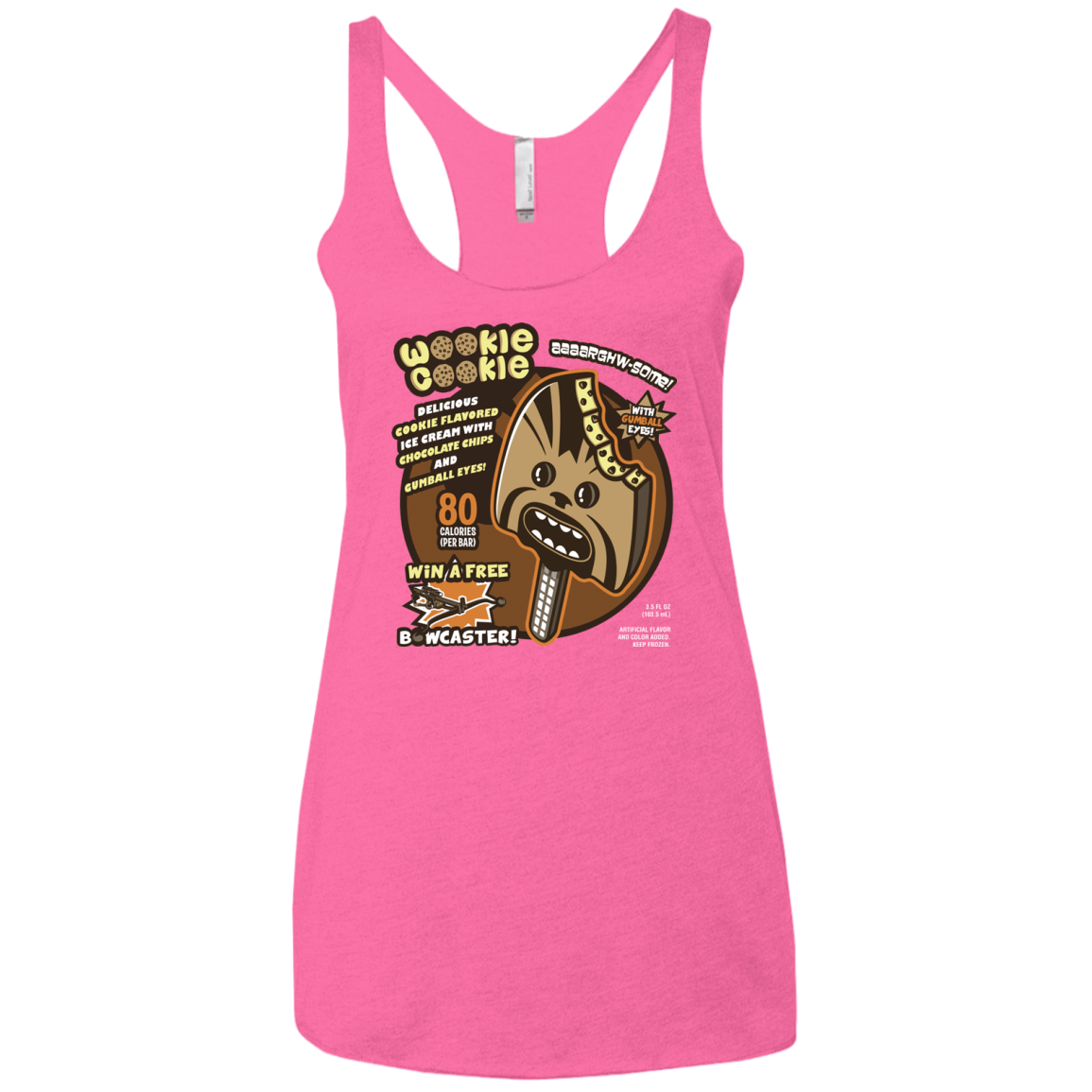 Wookie Cookie Women's Triblend Racerback Tank