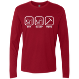 Eat Sleep Mine Men's Premium Long Sleeve
