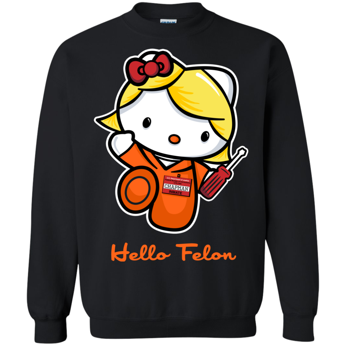 Orange is the New Cat Crewneck Sweatshirt