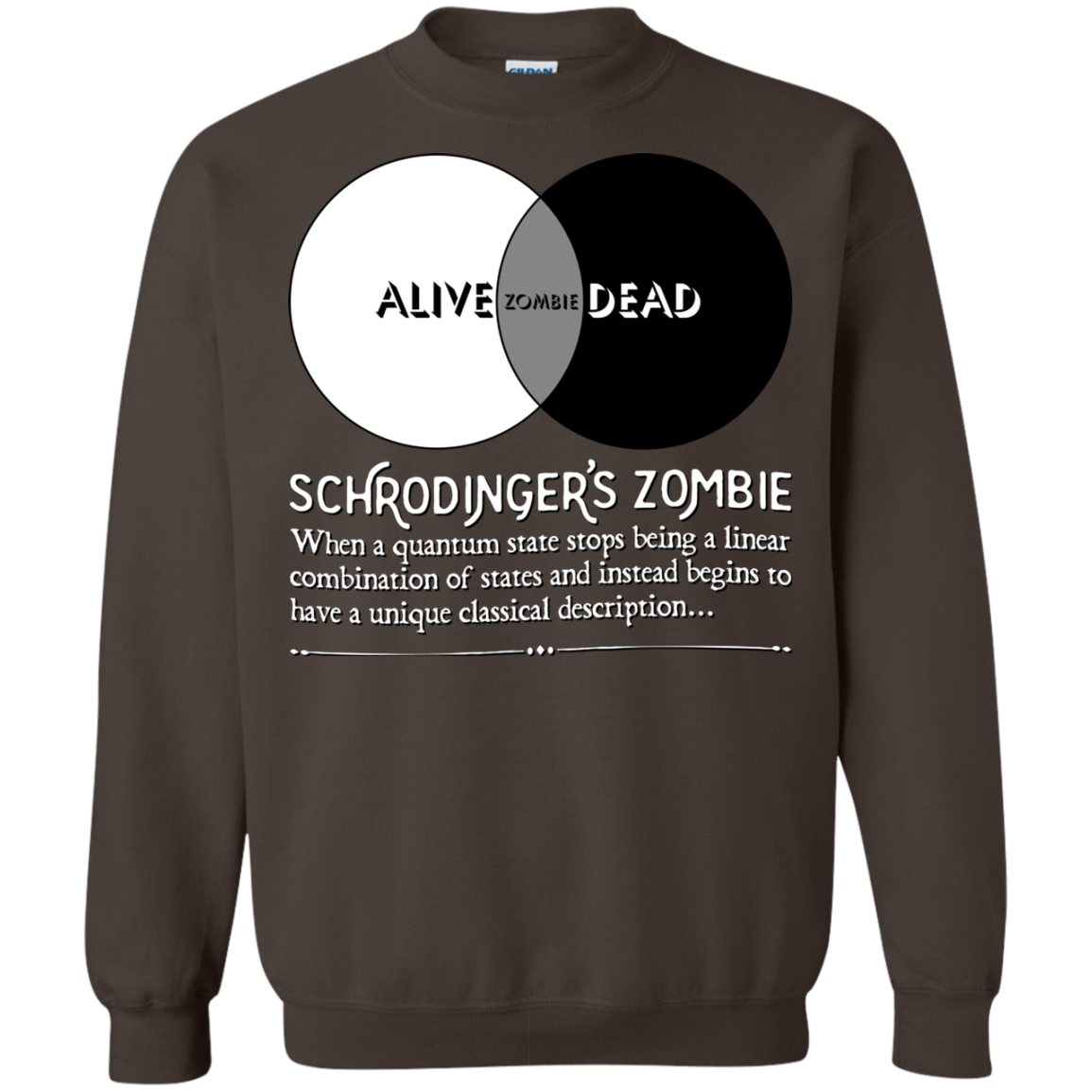 Schrödinger's Zombie Crewneck Sweatshirt