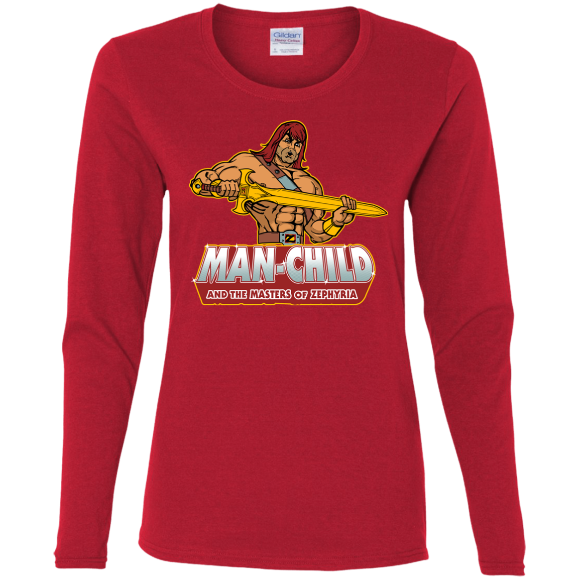 Man Child Women's Long Sleeve T-Shirt