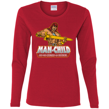 Man Child Women's Long Sleeve T-Shirt