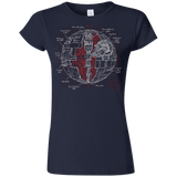 Death Star Plan Junior Slimmer-Fit T-Shirt