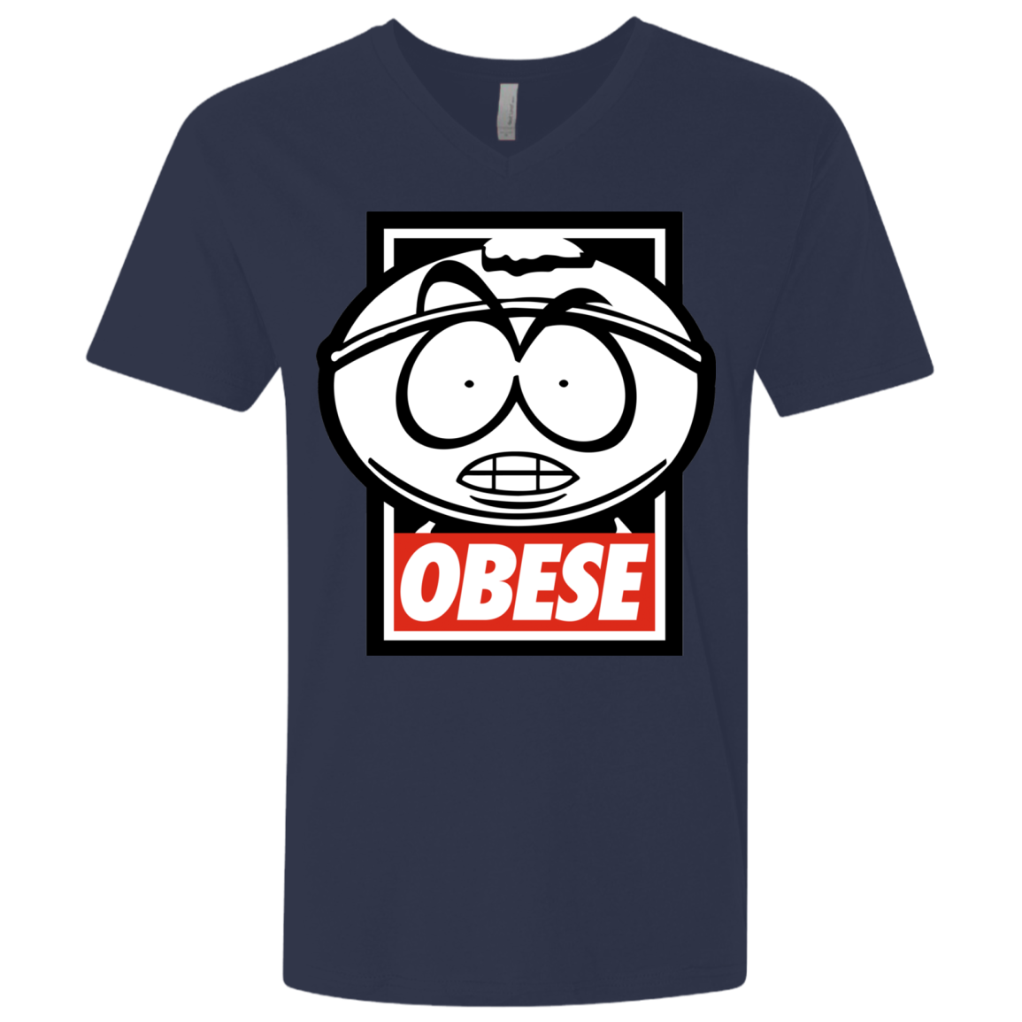 Obese Men's Premium V-Neck