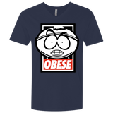 Obese Men's Premium V-Neck