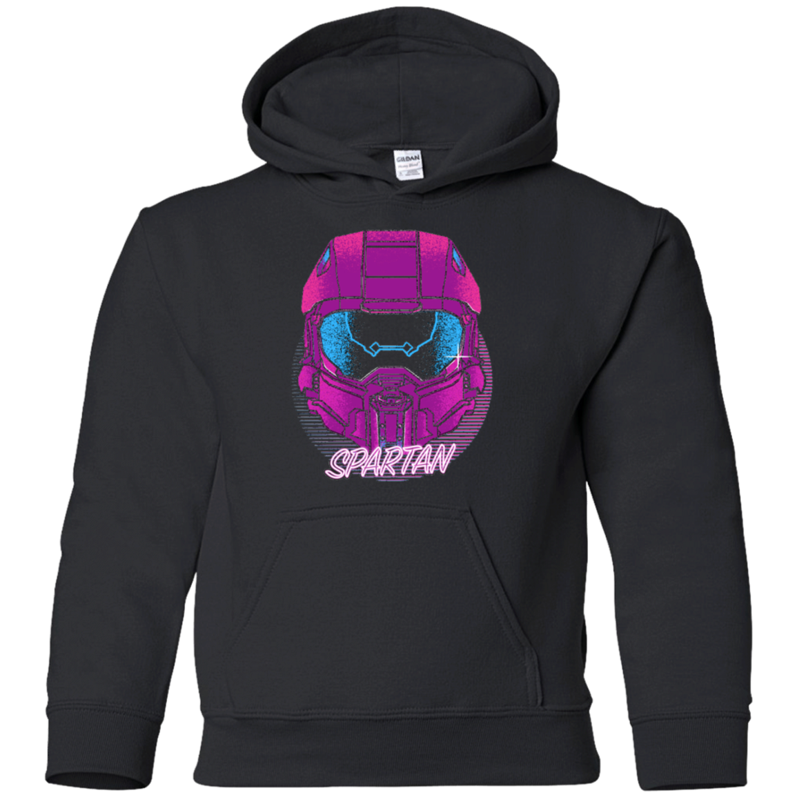 Spartan Helmet 80's Youth Hoodie