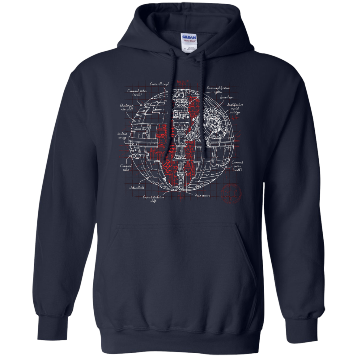 Death Star Plan Pullover Hoodie